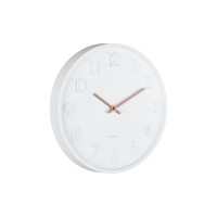 Nástenné hodiny Karlsson Calma KA6041WH (30 cm) - biele